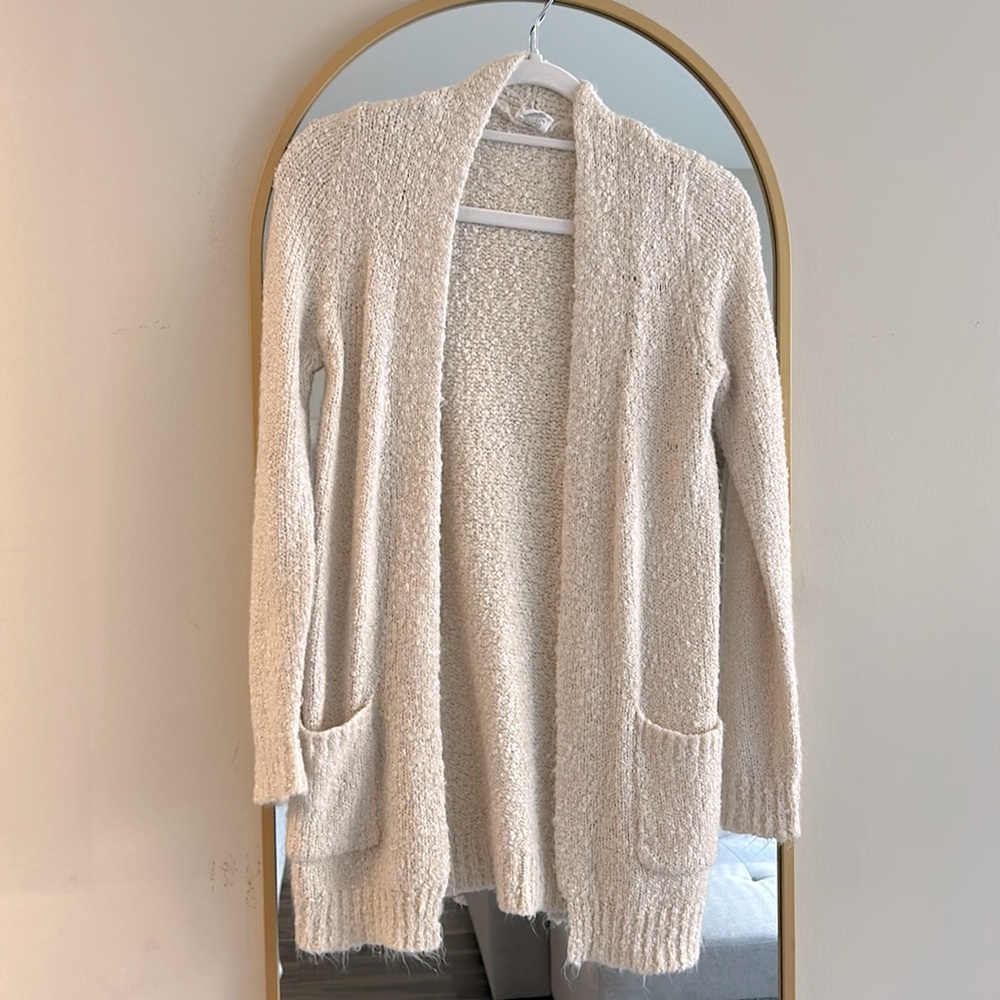 Beige knit cardigan size S